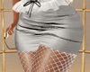 Silver mini Skirt