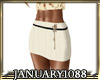 Skirt White beige w/belt