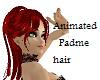 Animated Red Padme Hair