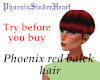 Phoenix red/ black hair