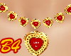 (B4) Red Heart Necklace