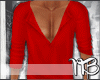 . Open Sweater in Red