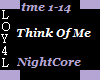 Think Of Me Nightcore