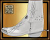 [L] White Metal Boots M