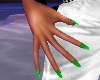 smal Hands + green nails