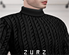 Z| Sweater T-Neck Blk.