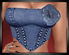 LS~Denim Flower Top 3