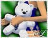 Christmas Bear~Blu Scarf