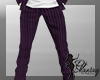 Purple Pinstriped Pants
