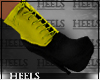 !H! Suede Shoes Yellow