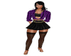 Purple Plaid Top N Skirt
