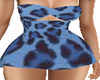 Blue Leopard Playsuit