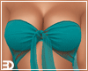 Teal Sheer Tie Top