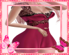 Hot Pink Maroon Dress
