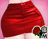 蝶 Leather Red Skirt