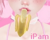 p. banana in mouth