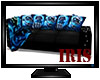 Blue Skulls Couch 1