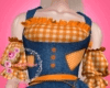D pumkin scarecrow dress