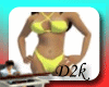 D2k-Hot yellow bikini