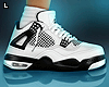 4s Retro White Sneakers
