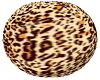 ball chair leopard