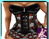 SKULLS n ROSES CORSET