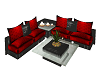 Red &Black Corner Sofa