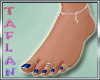 T* Realistic Feet Blue