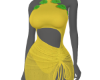 Yellow sheer dress