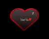 I  Love U  heart frame