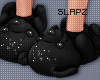 !!S Bear Slippers Black
