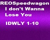 REOSpeed I Don't wanna L