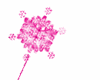 Pink Snowflake Wand