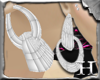+H+ White Diva Earrings