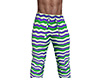 Blue Green Line Pajamas