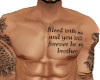 Brother Chest Tattoo