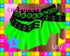 !L Toxic Skirt Green