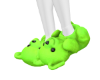 Bear Slippers Lime Green