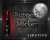 Lipstick Support Sticker