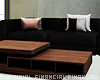Black Couch +Table Set