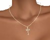 GOLD  CROSS  NECKLACE