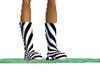 zebra striped boots