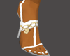 (PT)White heel w/ chain