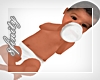 baby boy in diaper=bottl