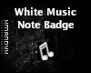 White Music Note Badge2