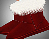 Winter Fur Boots Dk Red