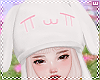 w. White Cute Anim. Hat