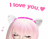 Pink I Love You Sign