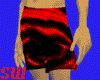 (SW)blk n red swimwear