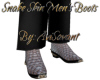 Snake Skin Men's Boots 8